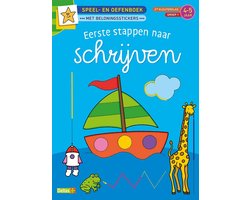 Speel- en oefenboek met beloningsstickers Eerste stappen naar schrijven 4-5 jaar