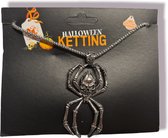 Halloween ketting spin, spider necklace, kindercrea