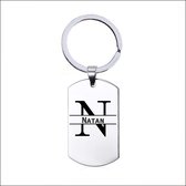 Sleutelhanger RVS Met Naam -  Natan