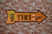 Wandbord - Tiki Bar R - Metalen wandbord - Mancave - Mancave decoratie - Darts - Metalen borden - Metal sign - Bar decoratie - Tekst bord - Wandborden – Bar - Wand Decoratie - Metalen bord - UV bes