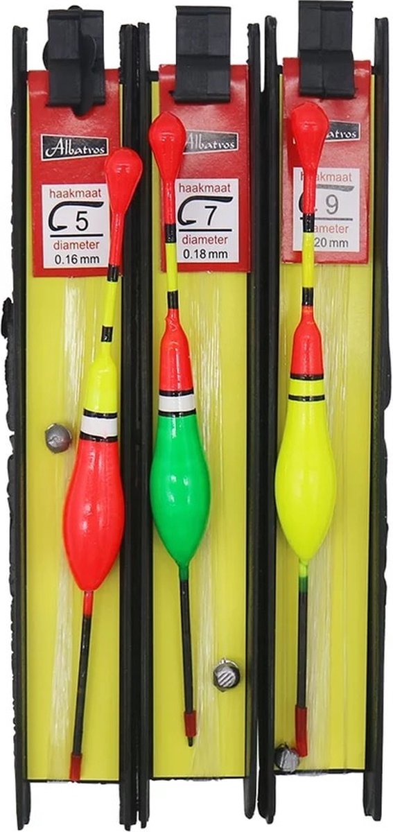 3 Stuks - Dobberset - Dobber - Vissen - Karpervissen - visdobber - vishaak