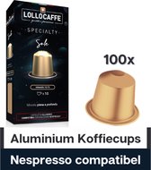 100 Nespresso (aluminium) compatibel koffiecups - Lollo Speciality Sole - Aluminium Capsules - PVC FREE - Italiaanse koffie - voor espresso, cappuccino, ristretto, macchiato