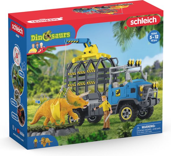 Foto: Schleich dinosaurus dinosauri rs truckmissie kinderspeelgoed voor jongens en meisjes 4 tot 12 jaar 42565