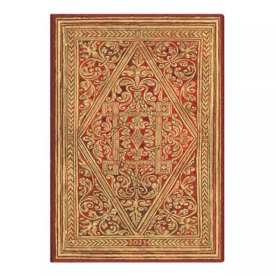 Golden Pathway Midi Lined Hardcover Journal (Elastic Band Closure) : Paperblanks