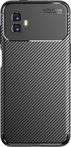 Hoesje Geschikt voor Samsung Galaxy Xcover 6 Pro Rugged TPU Case - zwart