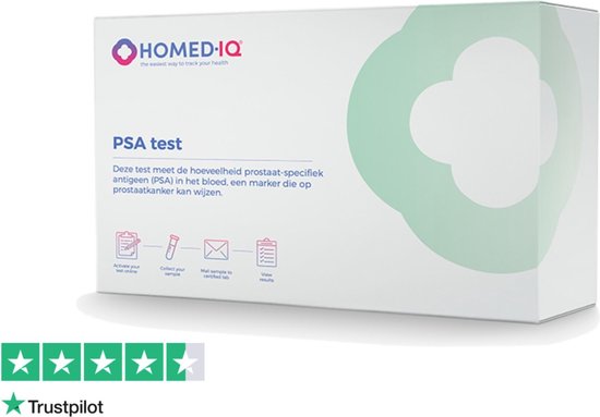 Homed-IQ - PSA Test - Thuistest - Test prostaat-specifiek antigeen - Gecontroleerd door een gecertificeerd laboratorium
