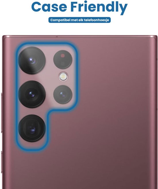 Samsung Galaxy S22 Ultra Camera Lens Protector Transparant