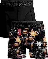 Muchachomalo Heren Boxershorts 2 Pack - Normale Lengte - XL - 95% Katoen - Mannen Onderbroek met Zachte Elastische Tailleband