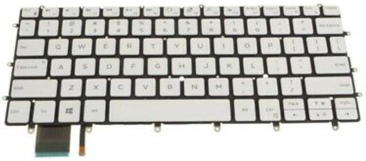 Dell XPS 13-9370/9380 White US ENGLISH Backlit Keyboard – 6DVMV