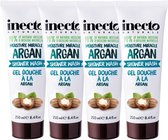 Inecto – Argan Shower Wash – 4 pak – Hydraterend – Reinigend - Natuurlijk