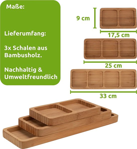 Houten Serveerschaal met Handvat 43,5 x 21,5 cm - Antibacteriële Acaciahouten Plank