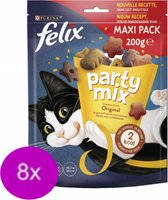 8x Felix Party Mix - Original Mix - Kattensnacks - 200g