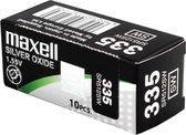 MAXELL - 335 - SR512SW - Zilveroxide Knoopcel - horlogebatterij - 10 (tien) stuks