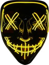 Shutterlight® Purge LED Masker - Geel - Halloween Masker - Feest Masker - Festival - Cosplay