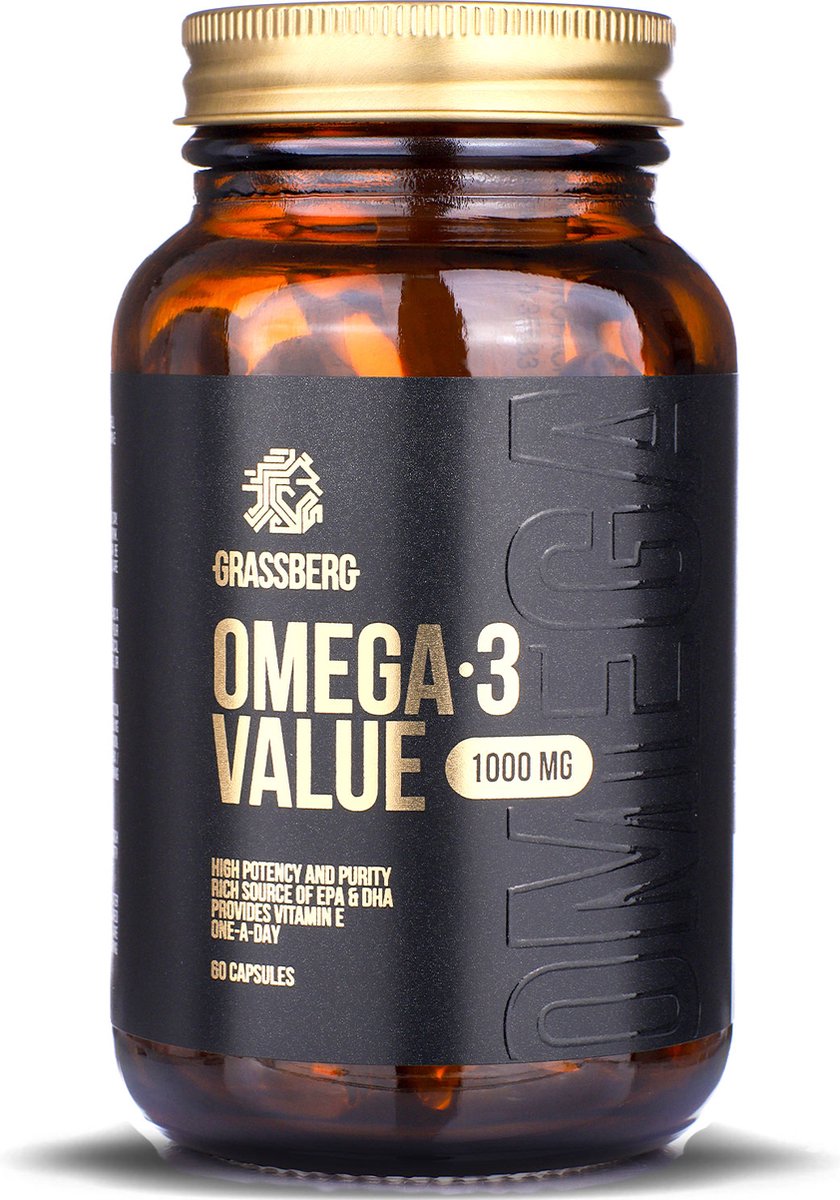 Goedkoopste Omega-3 Value 1000mg (60 caps) Unflavoured