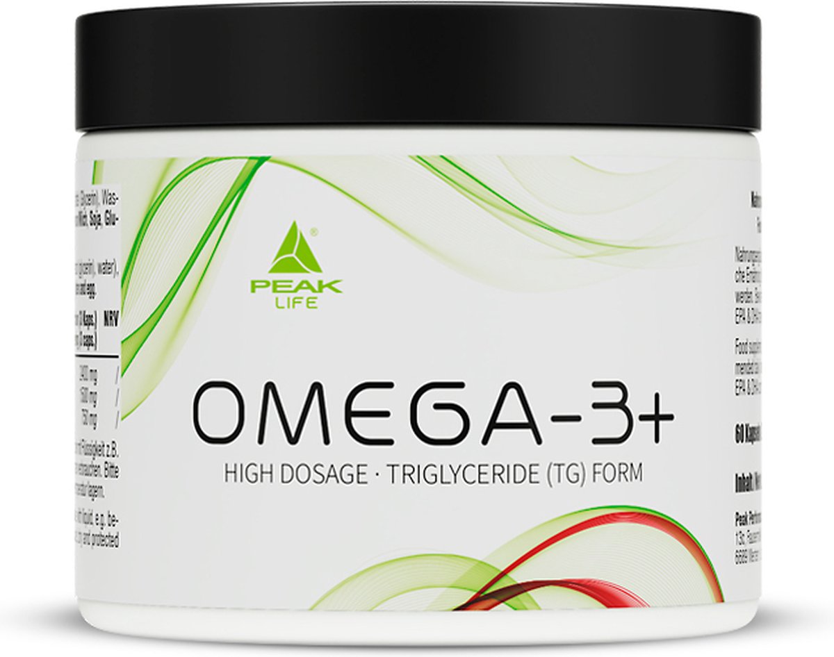 Goedkoopste Peak Omega-3 (60 Caps) Unflavoured - Vitaminen, mineralen & gezondheid - Vetzuren