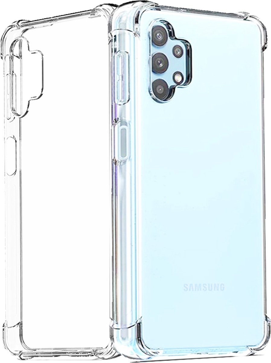 Samsung Galaxy A13 Hoesje Shock Proof Siliconen Hoes Case Cover Transparant