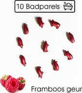 Badparels - 10 parels- Framboos - Badparels figuurtjes - Badparels voor kinderen -Figuur badparels - Badparels voor in bad - badzout - Bruisballen voor bad - Heerlijke badparels met Framboos 