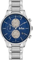 Lee Cooper LC06418.390 - Horloge - Heren - Analoog - Blauw - Zilverkleurig