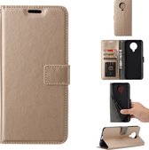 Bookcase Geschikt voor: Nokia 5.3 - Goud - portemonnee hoesje