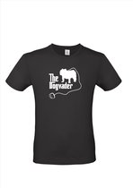 Cadeautip! Honden T-shirt - Dogvader - Bulldog - Zwart T-shirt - Maat S