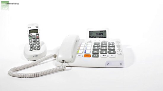 Telephone fixe pour malentendant senior Humantechnik Geemarc Swissvoice