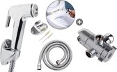 Bidet  + T Adapter DELUXE met douchekop houder.