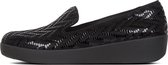 FitFlop™ Audrey™ Chevron-Suede Loafer Black - Maat 41