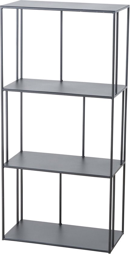 Metalen Wandkast Tripoli - Afmeting 28x55x115 cm - Zwart