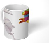 Mok - twee origami konijnen - 350 ML - Beker