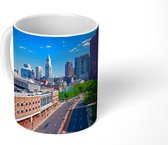 Mok - Vogelperspectief van een weg in Boston - 350 ML - Beker