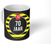 Mok - Koffiemok - Versiering - Feest - 70 jaar - Mokken - 350 ML - Beker - Koffiemokken - Theemok