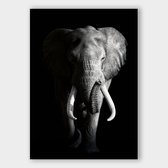 Artistic Lab Poster - Dark Elephant - 91 X 61 Cm - Multicolor