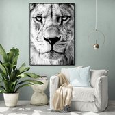 Poster Light Lion - Dibond - 100x140 cm - Meerdere Afmetingen & Prijzen | Wanddecoratie - Interieur - Art - Wonen - Schilderij - Kunst