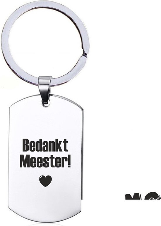 Sleutelhanger RVS - Voor De Beste Bezorger | bol