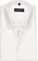 CASA MODA comfort fit overhemd - korte mouw - wit - Strijkvrij - Boordmaat: 54