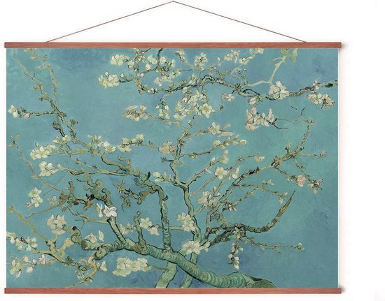 Poster - Amandelbloesem in bloei - van Gogh - 50x70