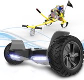 Microgo Hoverboard 8.5 Inch | 700W Motor | Bluetooth Speaker | Zwart + Kart Hiphop