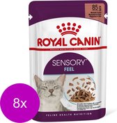 Royal Canin Sensory Multipack Feel - In Gravy - Kattenvoer - 8 x 12x85 g