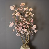 Seta Fiori - Kunstboom - Kunst Bloesem Boom - Sakura - Donker roze / Roze - 120cm - *AANBIEDING*