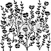 Hobbysjabloon - Template 30,5x30,5cm 30x30cm wild blooms