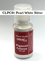 Pigment Colorzz Pigmentpoeder - Parelwit zilver - 6.5cm - 15ml