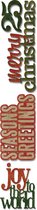Sizzix Sizzlits Decorative Strip Mal - Stacked Words: Christma 658257 Tim Holtz