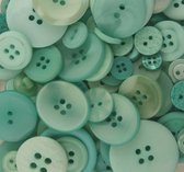 Buttons Galore color blends 1,2-2,5cm +/- 75x mint cooler