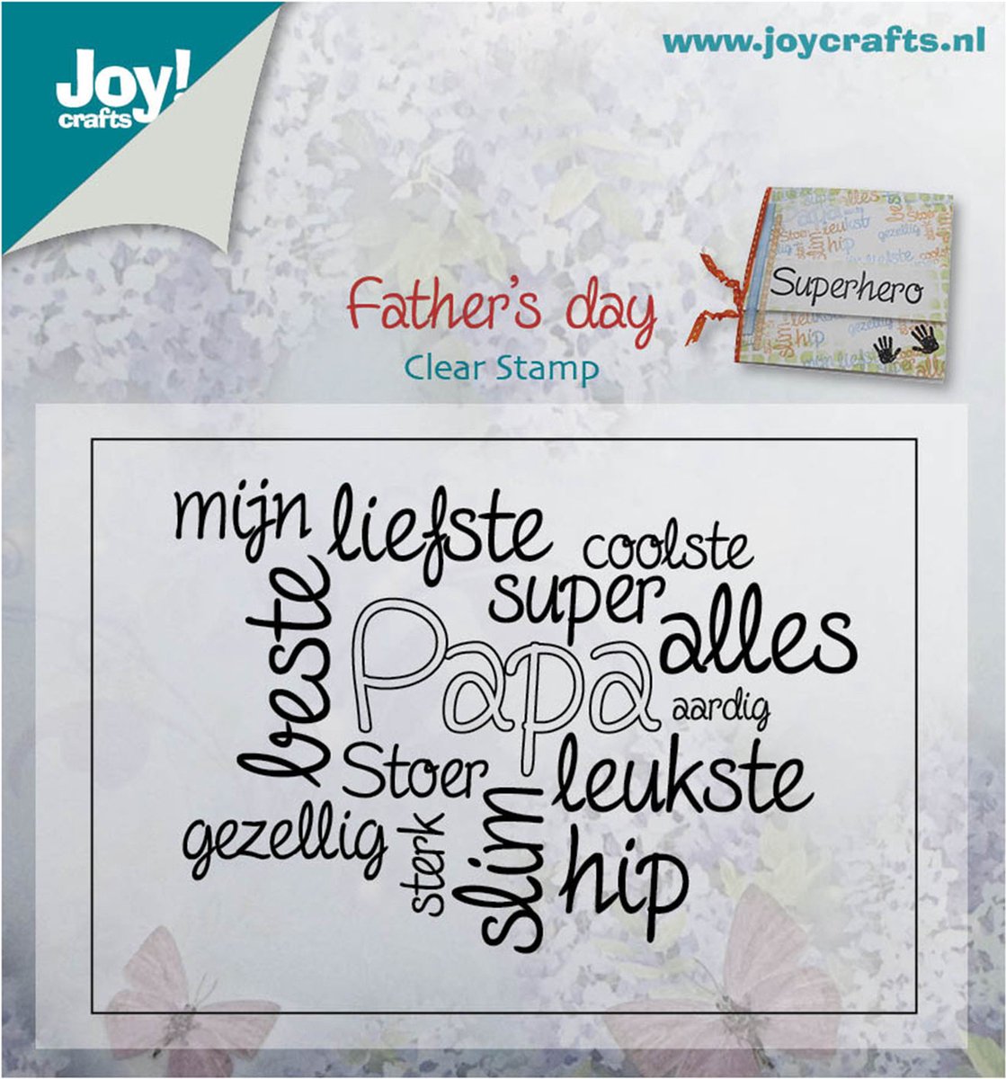 Joy!Crafts • clear stempel teksten papa