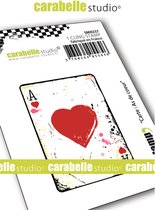 Carabelle Studio • cling stamp carte as de coeur