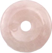 Donut bead 40 mm. rosequartz