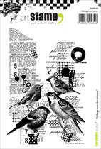 Carabelle Studio Cling stamp - A6 collage avec des oiseaux