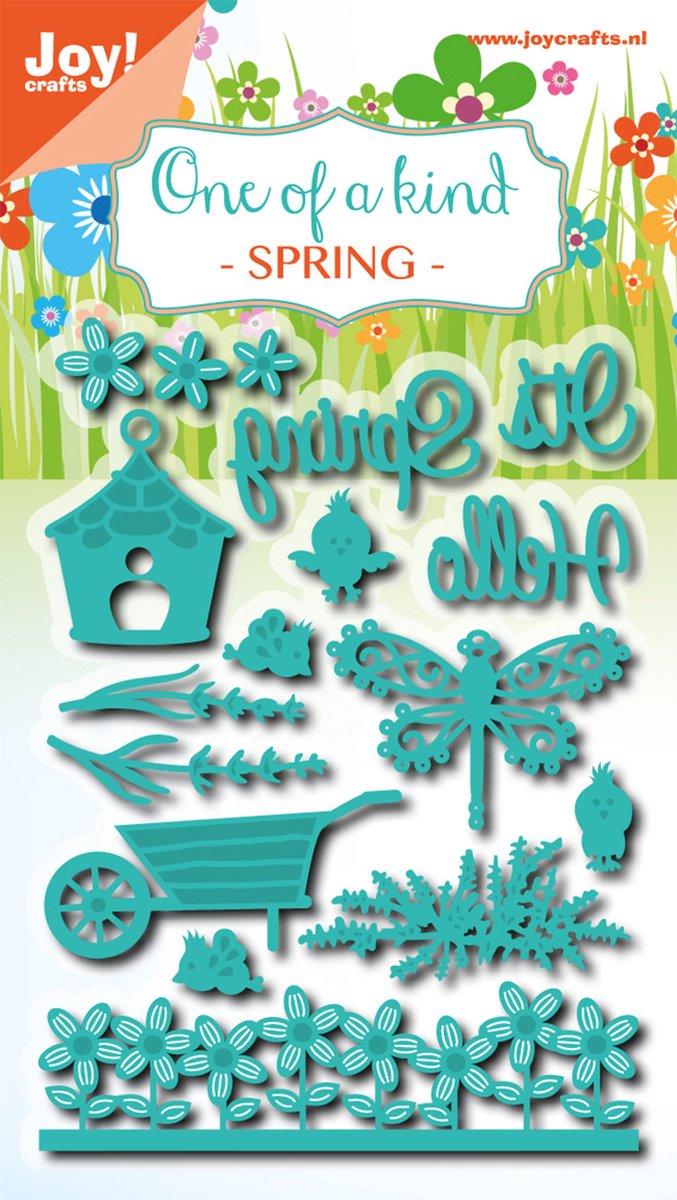 Joy!Crafts Stencil - Snij- embosstencil - Set lente 15 stuks