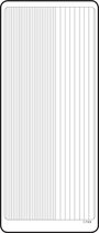 Vaessen Creative Sticker - 10x23cm - 10st - goud randjes